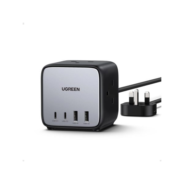UGreen Powerstrip 3 Ac Outlet 4 Ports 2A2C Pd 65W Black (1)