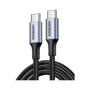 UGreen Usb C To Usb C 100W Braided Cable 2M Black (1)