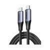 UGreen Usb C To Usb C 240W 1M Braided Cable Gray (1)