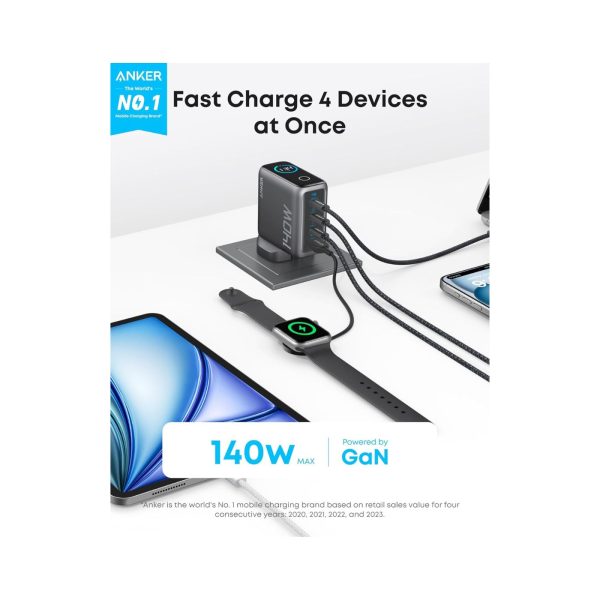 Anker 140W 4 Port PD 3.1 with USB C Cable Charger Adapter (6)