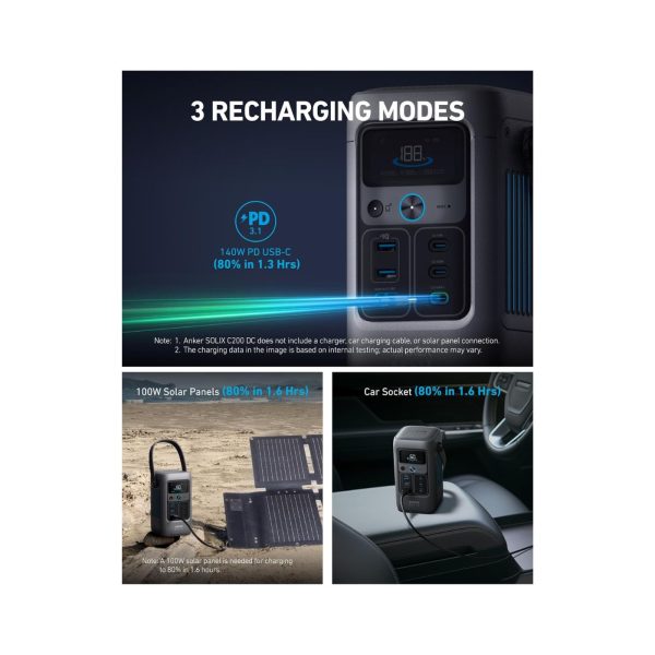 Anker SOLIX C200 DC 60k mAh 192Wh Power Bank Station Dark Gray (3)