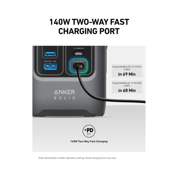 Anker SOLIX C200 DC 60k mAh 192Wh Power Bank Station Dark Gray (4)