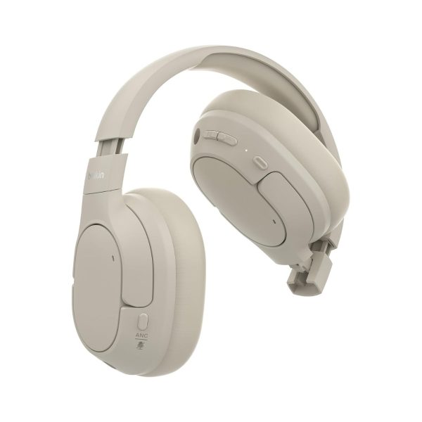 Belkin SoundForm Isolate ANC Wireless Headphones Sand (6)