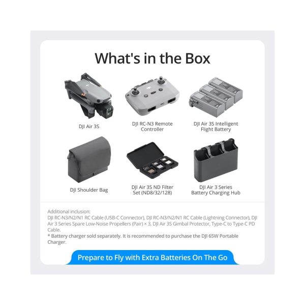 DJI Air 3s Fly More Combo with RC N3 1