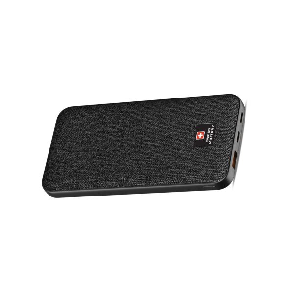 Swiss Military 10K mAh 2C 1A Powerbank With PD Fast Charge Black (3)