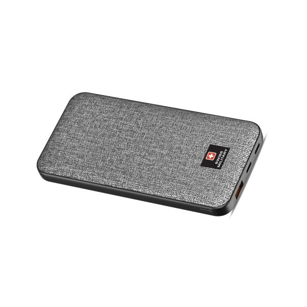 Swiss Military 10K mAh 2C 1A Powerbank With PD Fast Charge Grey (2)