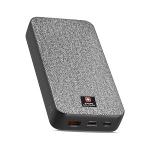 Swiss Military 20k mAh Powerbank Fabric Grey (1)
