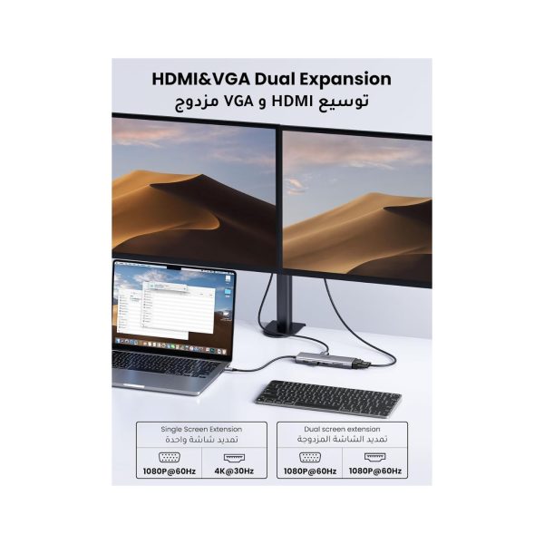 UGreen 10 in 1 4K HDMI PD 100w USB C Hub (7)
