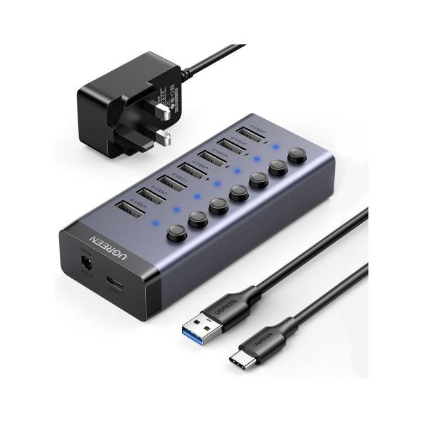 UGreen Powered USB Hub 3.0 7 Ports Charging Extender Data Hub (1)