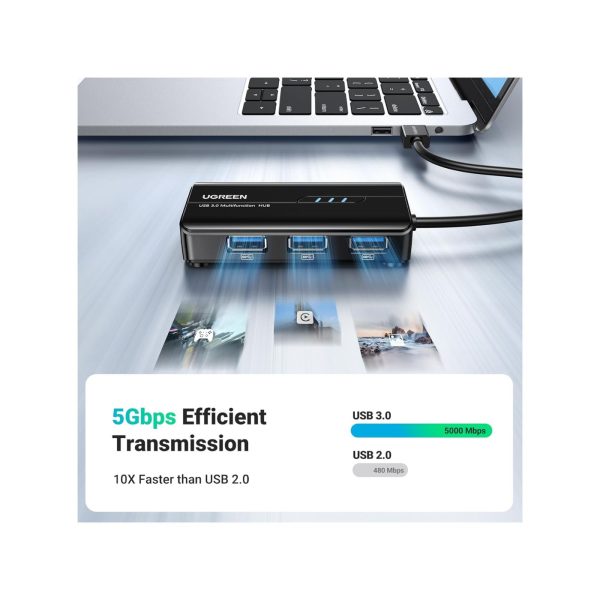UGreen USB 3.0 Hub 3 Port Ethernet Gigabit Network Converter (8)