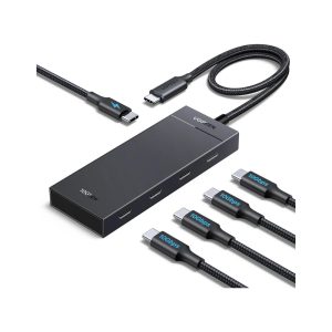 UGreen USB C 10 Gbps 4 Type C 3.2 Port with 100W PD Adapter  (1)