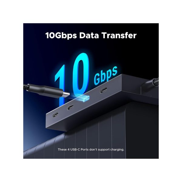 UGreen USB C 10 Gbps 4 Type C 3.2 Port with 100W PD Adapter  (6)