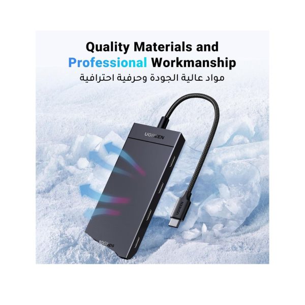 UGreen USB C 10 Gbps Hub 4 Type C 3.2 Extension Adapter (2)