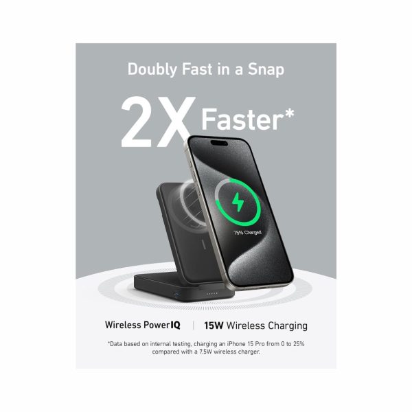 Anker 6600mAh  Qi2 15W MagSafe Power Bank Black  (6)