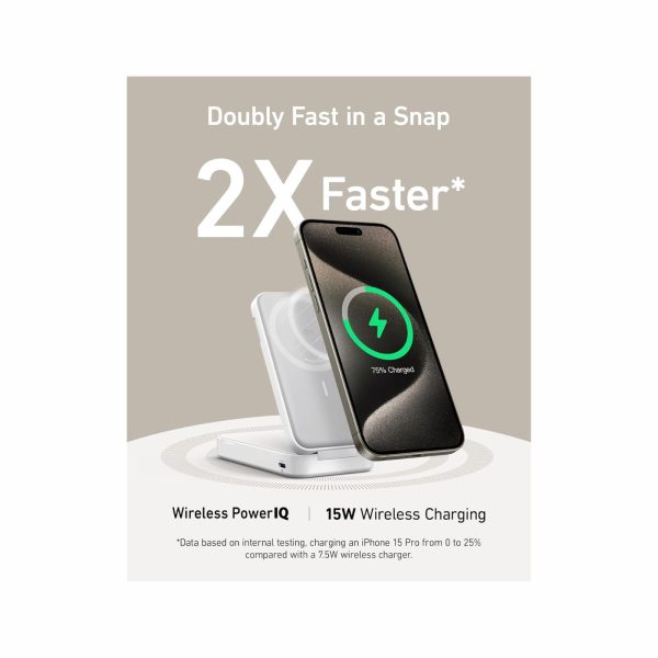 Anker 6600mAh  Qi2 15W MagSafe Power Bank White  (6)