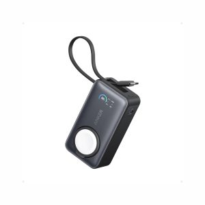Anker MagGo Power Bank 10,000mAh 35W Built In USB C Cable Black (1)