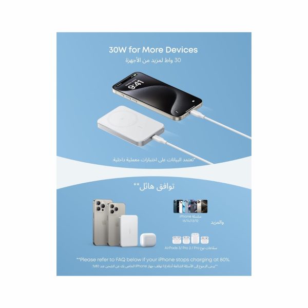 Anker MagGo Ultra Slim Power Bank 10K mAh White (4)