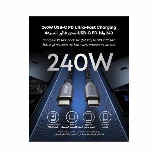 Anker Prime USB C to C 240W Braided Cable (6)