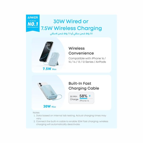 Anker Zolo 30W Magnetic Power Bank 10K mAh Black (4)