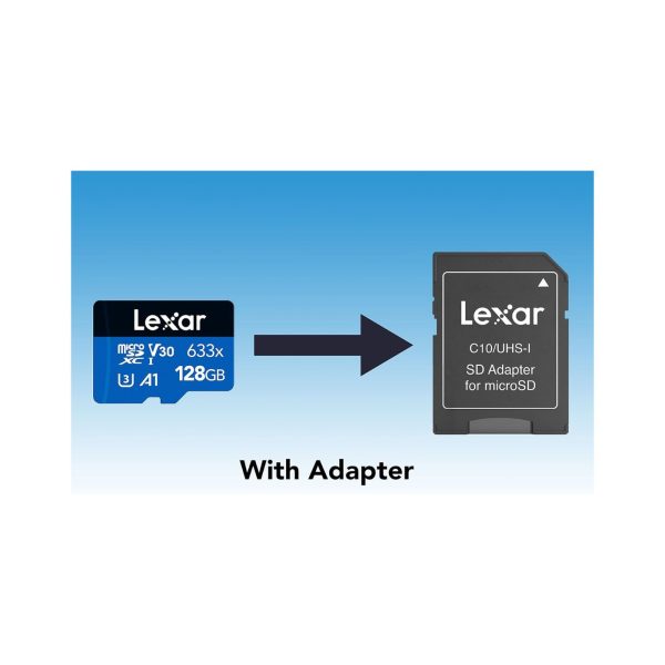 Lexar 633x Class 10 Micro SDXC Memory Card 128GB Blue (7)