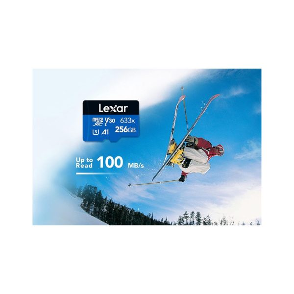 Lexar 633x Class 10 Micro SDXC Memory Card 256GB Blue (6)