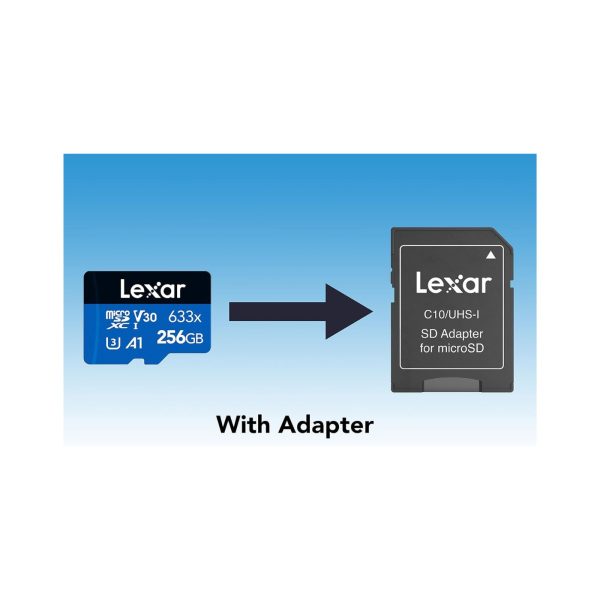 Lexar 633x Class 10 Micro SDXC Memory Card 256GB Blue (7)