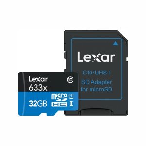 Lexar 633x microSDXC UHS I Card with SD Adapter 128GB (1)