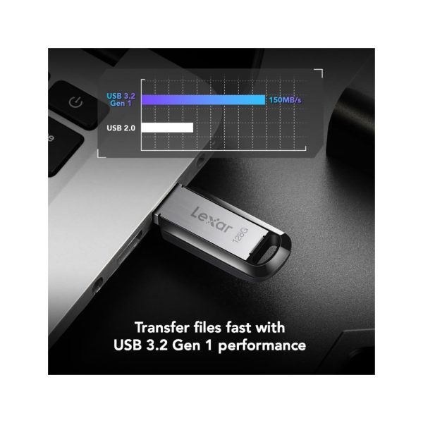Lexar JumpDrive M400 USB 3.0 Flash Drive Black 128GB (5)