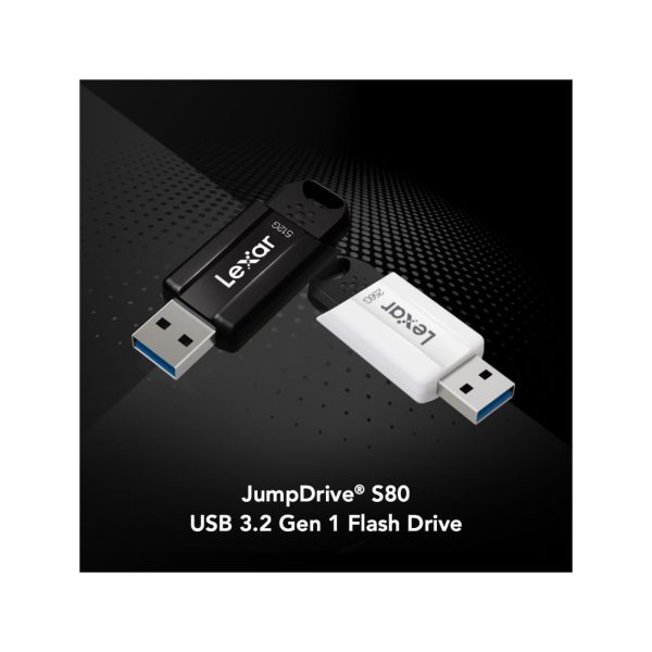 Lexar JumpDrive S80 USB 3.0 Flash Drive Black 128GB (2)