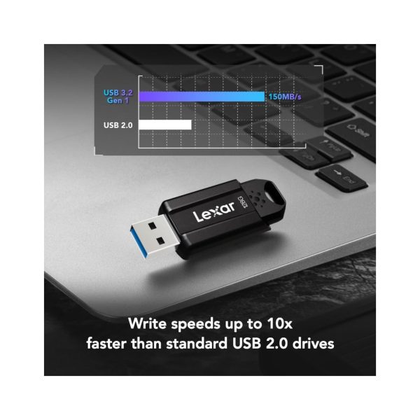Lexar JumpDrive S80 USB 3.0 Flash Drive Black 128GB (3)