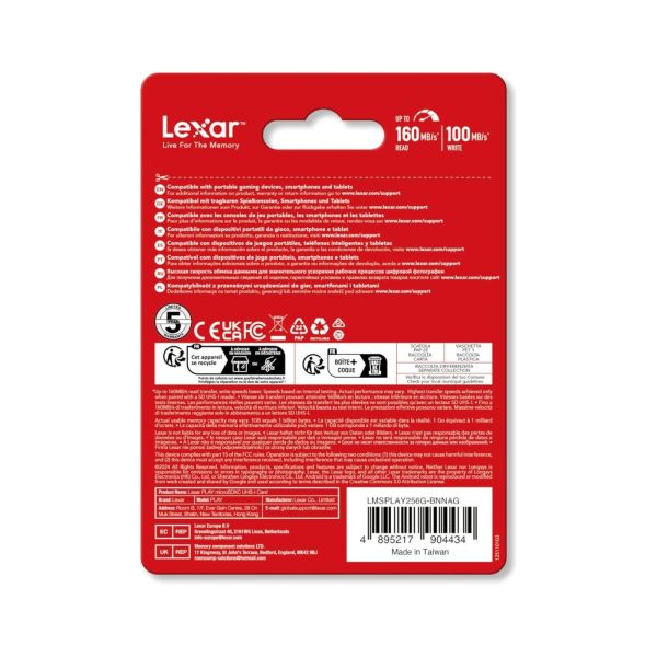 Lexar  Play Microsdxc Uhs I Cards 150MbS 256Gb (2)