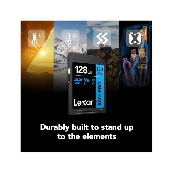 Lexar Professional 800x Pro SDXC UHS II Card 128GB  (3)