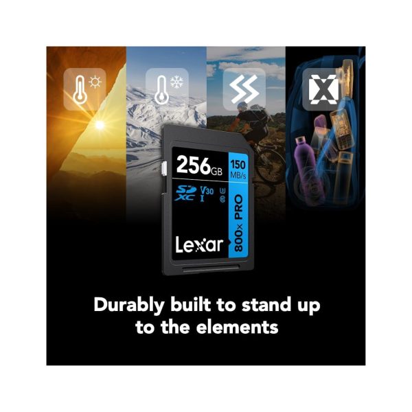 Lexar Professional 800x Pro SDXC UHS II Card 256GB  (3)