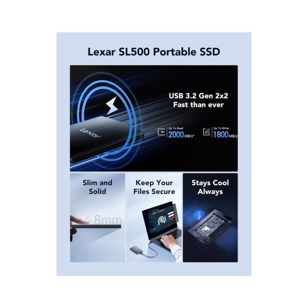 Lexar SL500 Portable SSD 2000MBs 2TB  (10)