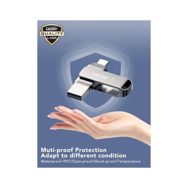 Lexar Usb 3.1 D400 Flash Drive Usb A and C 128GB (3)