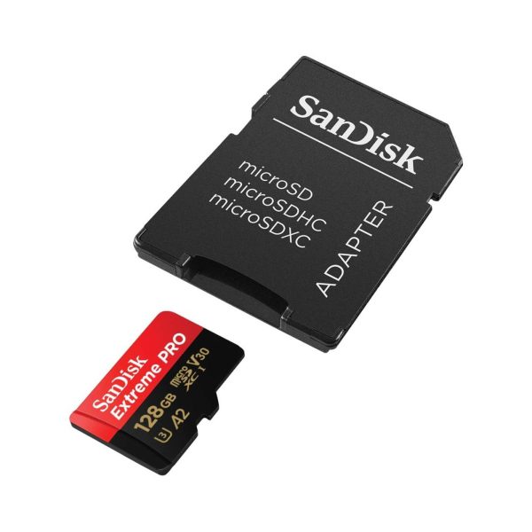 SanDisk Extreme Pro microSD UHS RedBlack 128GB  (4)