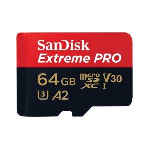 SanDisk Extreme Pro microSD UHS RedBlack 64GB  (1)