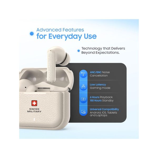 Swiss Military Victor RT75 Pro ANC Earbuds Cream (6)