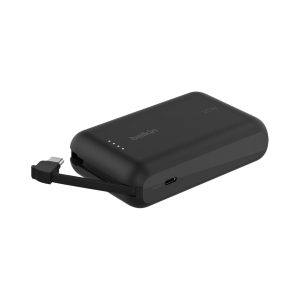 Belkin 10K PD Fast Charge Portable with Integrated Cable Black (1)