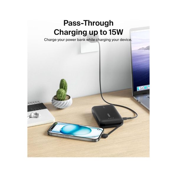 Belkin 10K PD Fast Charge Portable with Integrated Cable Black (2)