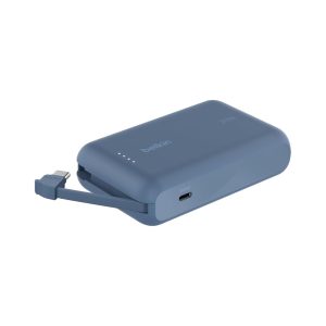 Belkin 10K PD Fast Charge Portable with Integrated Cable Blue  (1)