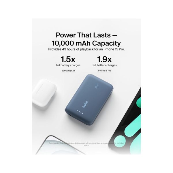 Belkin 10K PD Fast Charge Portable with Integrated Cable Blue  (4)
