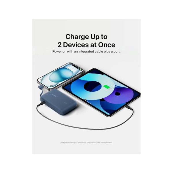 Belkin 10K PD Fast Charge Portable with Integrated Cable Blue  (5)