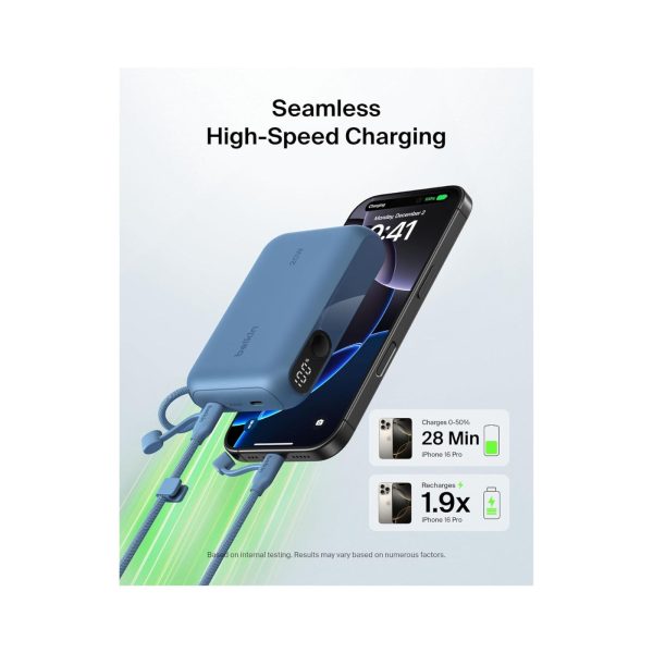 Belkin 10K mAh Portable Slim USB C Power Bank Blue (7)