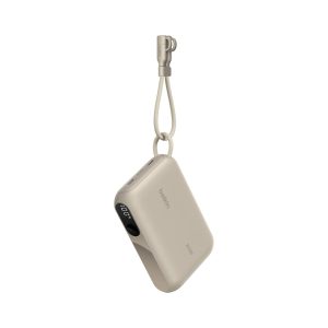 Belkin 10K mAh Portable Slim USB C Power Bank Sand (1)