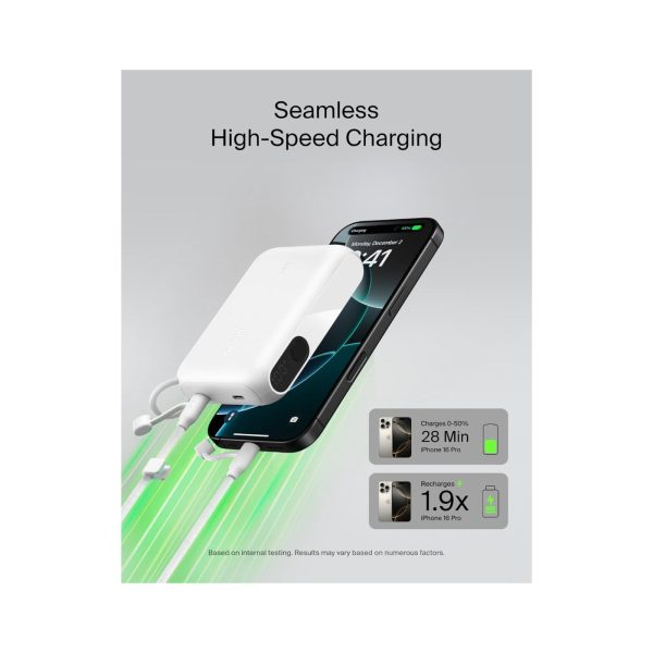Belkin 10K mAh Portable Slim USB C Power Bank White (10)