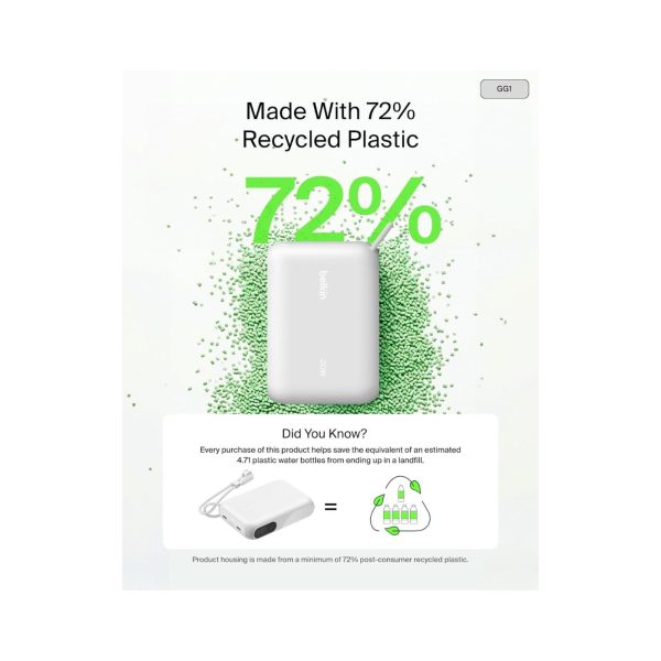 Belkin 10K mAh Portable Slim USB C Power Bank White (5)
