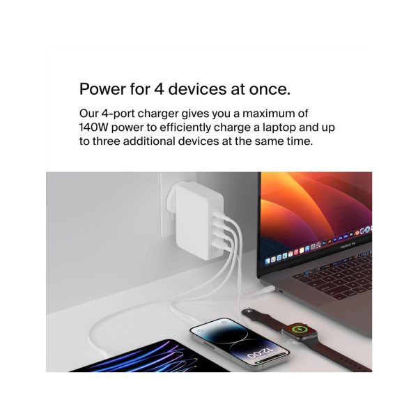 Belkin 140W 4 Port GaN Wall Charger (6)