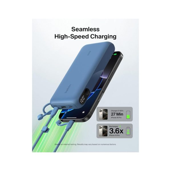 Belkin 20K mAh Portable 20W USB C Power Bank Blue (8)