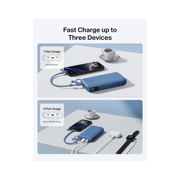 Belkin 20K mAh Portable 20W USB C Power Bank Blue (9)